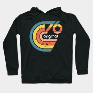 "76 original" multicolor design Hoodie